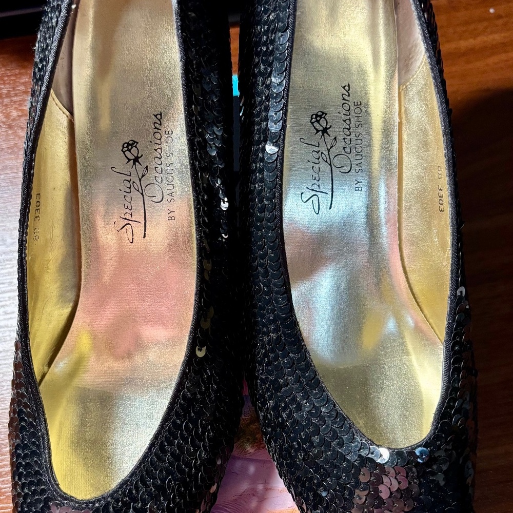 Sequin Kitten Heels